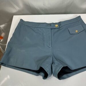 Coach Vintage Genuine Leather Y2K Women's Blue Shorts soft as butter!